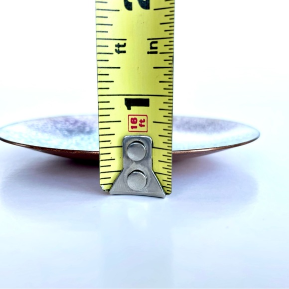 Vintage Enamelled Copper Trinket Dish - Picture 15 of 15